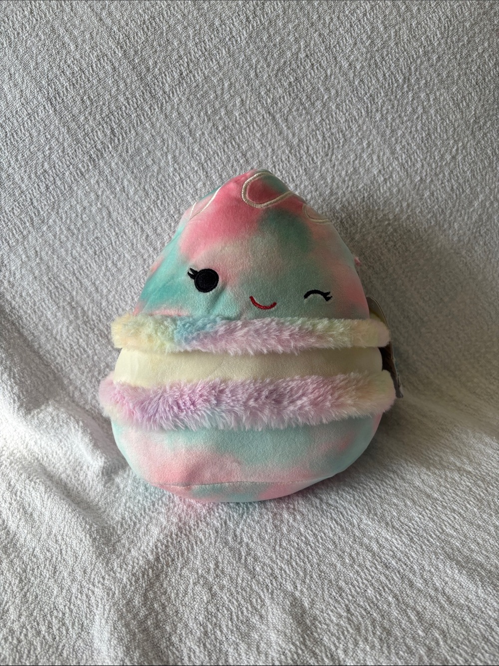 Squishmallows Pastel Tie-Dye Macaron Plush - Pink, Mint, Lavender, Yellow
